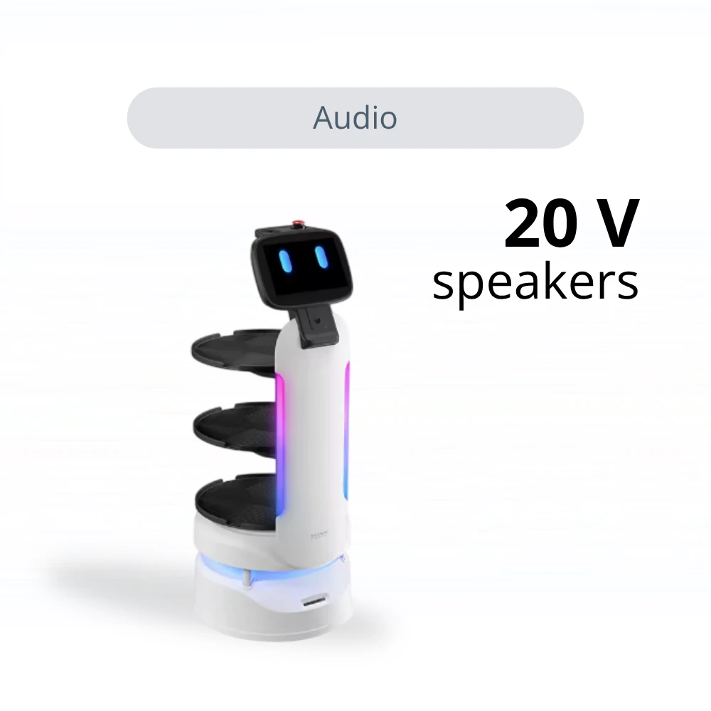 Dine Robot cruising mode with adjustable speed 0.5 to 1.2 m/s