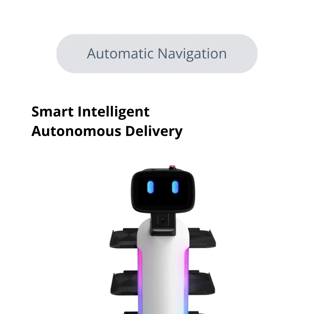 Dine Robot autonomous service mode – independently delivers food to restaurant tables